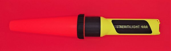 Streamlight 4AA Propolymer, Stablampe gelb mit Leuchtkegel rot